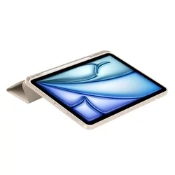 Tablettok iPad Air 7 (2025, M3, 11 coll) - homok színű smart case ceruza tartóval-6