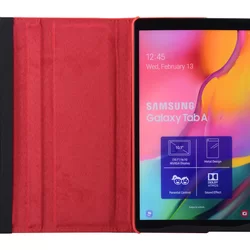 Tablettok Samsung Galaxy Tab A 10.1 2019 (SM-T510, SM-T515) - piros fordítható műbőr tablet tok-8