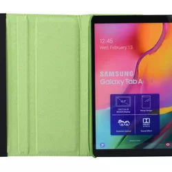 Tablettok Samsung Galaxy Tab A 10.1 2019 (SM-T510, SM-T515) - zöld fordítható műbőr tablet tok-5