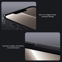 Telefontok iPhone 16e - Nillkin csúsztatható kameravédős fekete hátlap tok-6