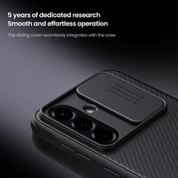 Telefontok Samsung Galaxy A56 5G - Nillkin Super Frosted - kameravédős fekete hátlap tok beépített mágnessel (MagSafe tartóval kompatibilis)-5