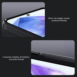 Telefontok Samsung Galaxy A56 5G - Nillkin Super Frosted - kameravédős fekete hátlap tok beépített mágnessel (MagSafe tartóval kompatibilis)-8