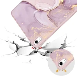 Tablettok iPad 2022 10.9 (iPad 10) - MARBLE smart case, ceruza tartóval-5