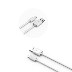 Kábel: LDNIO SY-03 iPhone készülékhez fehér lightning kábel (gyors, 2,1A)-4