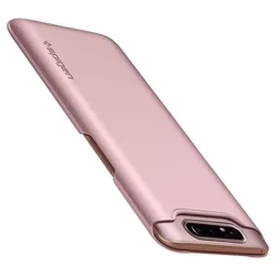 Telefontok Samsung Galaxy A80 - SPIGEN THIN FIT Rose gold tok-2