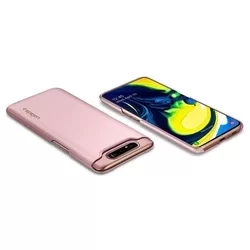 Telefontok Samsung Galaxy A80 - SPIGEN THIN FIT Rose gold tok-3