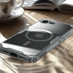Phone 16e telefontok - Nillkin Nature TPU PRO - Magsafe kompatibilis átlátszó ütésálló hátlap tok-4