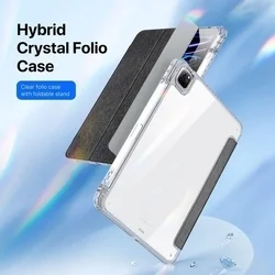 Tablettok iPad Pro 11 2024 (5. Gen, 11 coll) - DUX DUCIS UNID fekete ütésálló tok, ceruzatartóval-5