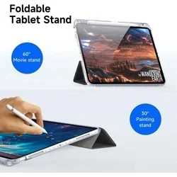 Tablettok iPad Pro 11 2024 (5. Gen, 11 coll) - DUX DUCIS UNID fekete ütésálló tok, ceruzatartóval-7