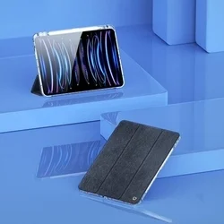 Tablettok iPad Pro 11 2024 (5. Gen, 11 coll) - DUX DUCIS UNID fekete ütésálló tok, ceruzatartóval-8