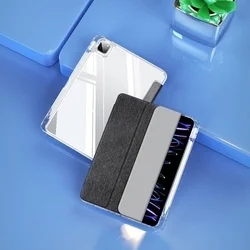 Tablettok iPad Pro 11 2024 (5. Gen, 11 coll) - DUX DUCIS UNID fekete ütésálló tok, ceruzatartóval-9