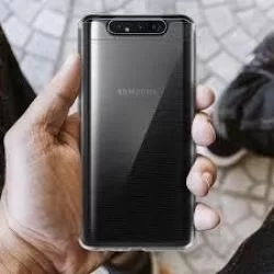 Telefontok Samsung Galaxy A80 - átlátszó szilikon tok-2