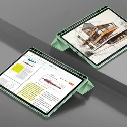 Tablettok Lenovo Idea Tab Pro / Pro MT (TB-373, 12,7 coll) - kaktuszzöld smart case tablet tok-5