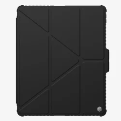 Tablettok iPad Pro 13 2024-2025 (7-8. Gen, 13 coll) - Nillkin Bumper - fekete ütésálló smart case tablettok ceruza tartóval, mágneses füllel-1