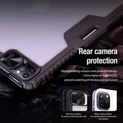 Tablettok iPad Pro 13 2024-2025 (7-8. Gen, 13 coll) - Nillkin Bumper - fekete ütésálló smart case tablettok ceruza tartóval, mágneses füllel-4