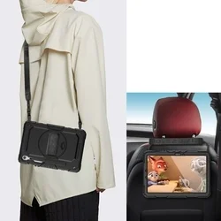 Samsung Galaxy Tab S10 FE 10,9 coll Tablettok (SM-X520, SM-X526) - SOLID360 ütésálló, kitámasztható, fekete tablet tok-5