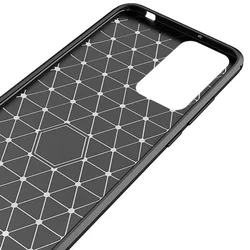 Telefontok Xiaomi Poco X7 Pro 5G - Carbon Fiber fekete szilikon tok-2