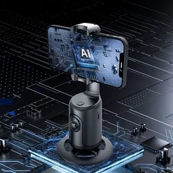 Intelligens szelfiállvány arcfelismerő követéssel és gesztusfelismeréssel P1 fekete-4