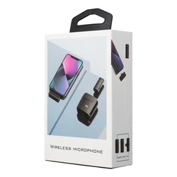 Lavalier S11 - vezeték nélküli csíptethető mikrofon + Lightning csatlakozós vevőegység, fekete-4