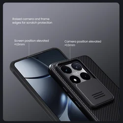 Xiaomi 14T 5G - Nillkin csúsztatható kameravédős fekete hátlap tok-3