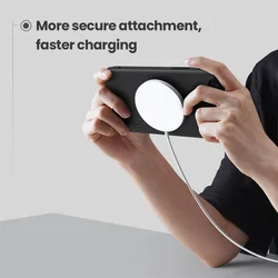 Telefontok iPhone 16e - Nillkin fekete hátlap tok, beépített mágnessel-2