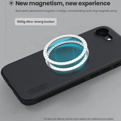 Telefontok iPhone 16e - Nillkin fekete hátlap tok, beépített mágnessel-3