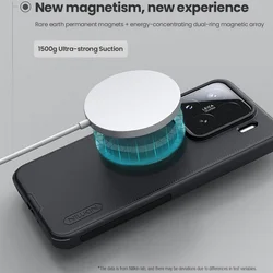 Telefontok Xiaomi 15 5G - Nillkin fekete hátlap tok, beépített mágnessel-2