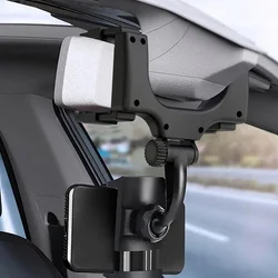 Autós telefontartó: XO C70 visszapillantó tükörre helyezhető, állítható, telefonttartó-5