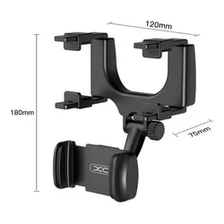 Autós telefontartó: XO C70 visszapillantó tükörre helyezhető, állítható, telefonttartó-6