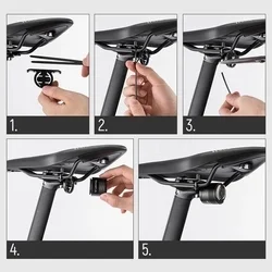 Wozinsky WRBLB2 - kerékpár hátsó LED lámpa, tölthető-4