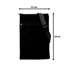 Univerzális telefontartó válltáska - fekete-1