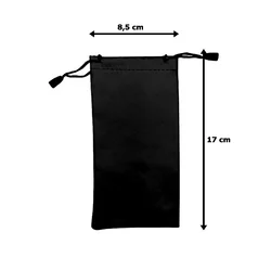 Univerzális húzózsinóros telefontartó zsák - fekete-1