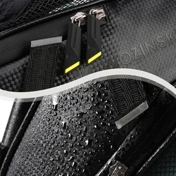 Wozinsky WBB20BK - Univerzális, vízálló kerékpárülésre szerelhető, fekete táska-7