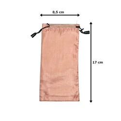 Univerzális húzózsinóros telefontartó zsák - barackvirág színű-1