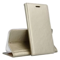 Telefontok Samsung Galaxy Note 10 - arany Magnet könyvtok-1