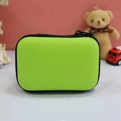 Digitális kiegészítő tároló tok - zöld, cipzáras-2