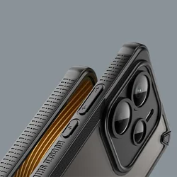 Xiaomi Redmi Note 14 5G telefontok - Defender Matt - fekete/áttetsző ütésálló hátlap tok-3