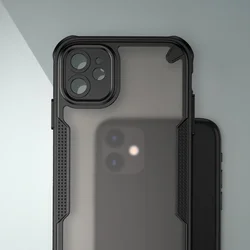iPhone 11 telefontok - Defender Matt - fekete/áttetsző ütésálló hátlap tok-2