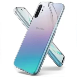 Telefontok Samsung Galaxy NOTE 10+ (NOTE 10 Plus) - átlátszó szilikon tok-1
