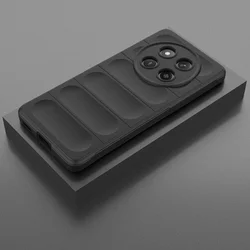 Telefontok Honor Magic7 Lite - Pastel Armor - fekete szilikon hátlap tok-3