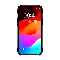 Telefontok iPhone 16e - Defender II fekete ütésálló hátlap tok-1