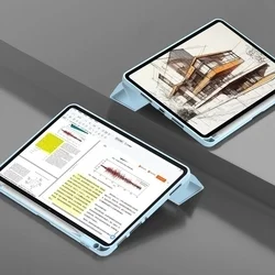 Tablettok XIAOMI PAD 7 / PAD 7 PRO (11,2 coll) - égkék smart case tablet tok, ceruza tartóval-5