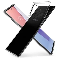 Telefontok Samsung Galaxy Note 10+ (Note 10 Plus) - Spigen Liquid Cristal átlátszó TPU hátlap tok-1