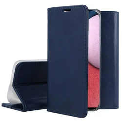 Telefontok Samsung Galaxy A26 5G - Smart Magnetic kék szilikon keretes mágneses könyvtok-1