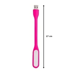 LED-es notebook lámpa - pink, USB-s-1