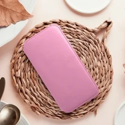 Telefontok Xiaomi Redmi Note 14S - Dual Pocket - pink mágneses átlátszó szilikon keretes könyvtok-3