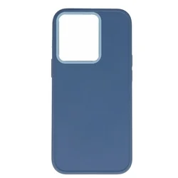 Xiaomi Redmi Note 14S telefontok - Satin - kék műanyag hátlap tok, szilikon kerettel-2