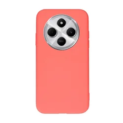 Telefontok Xiaomi POCO C75 - korallpiros szilikon hátlap tok-1