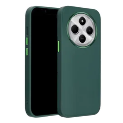 Telefontok Xiaomi POCO C75 - Frame - zöld műanyag hátlap tok, szilikon kerettel-1