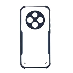 Telefontok Xiaomi POCO C75 - kék / átlátszó ütésálló hátlap tok-1